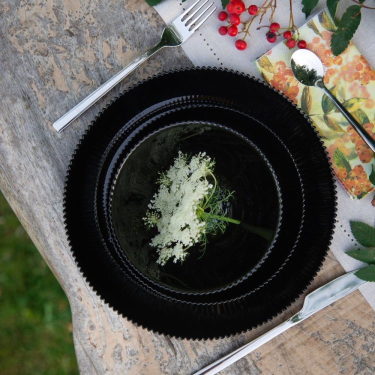 Talerz płytki AURORA BLACK 26,5cm czarny